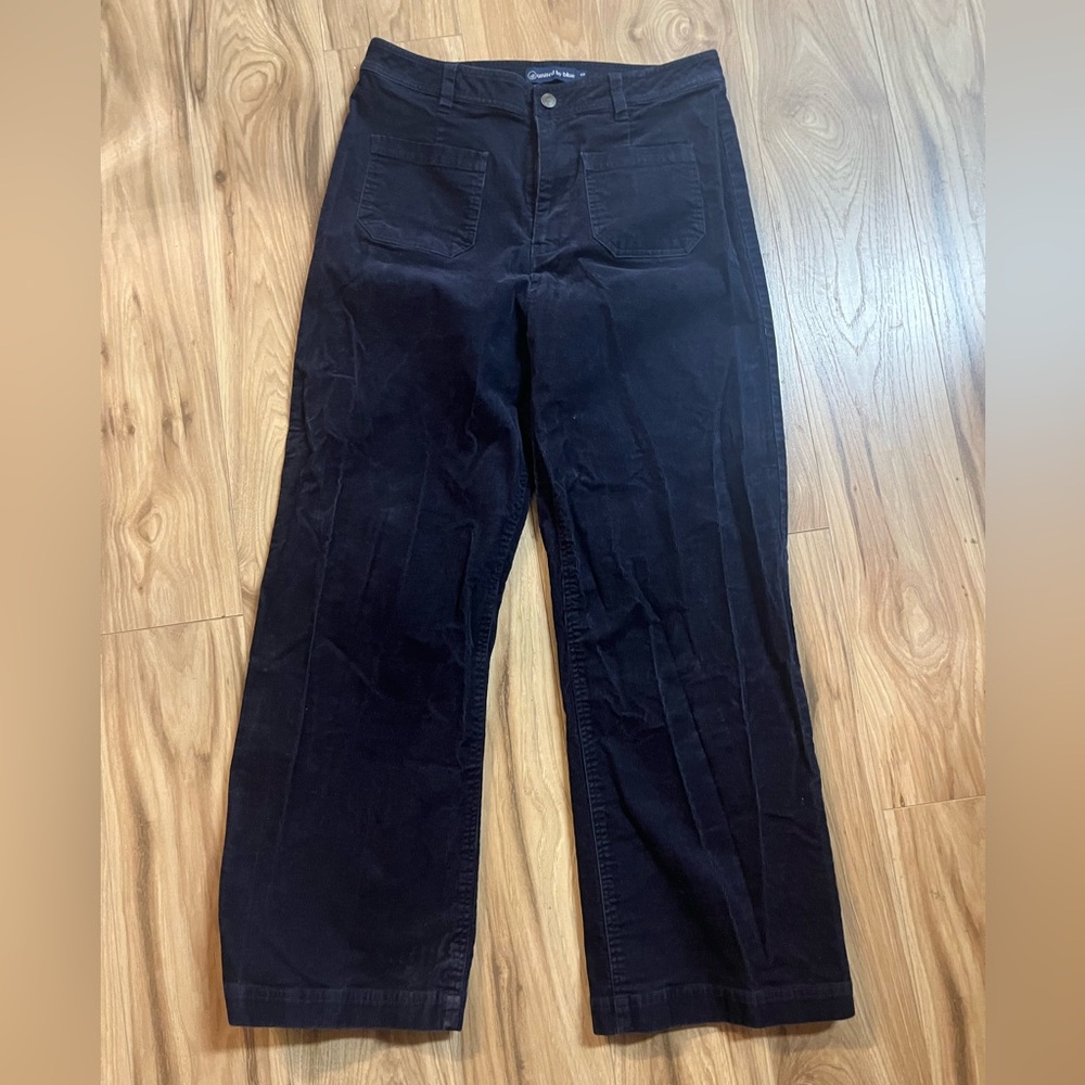 Corduroy Wide Leg Pants Navy Blue Size 30 | United By Blue